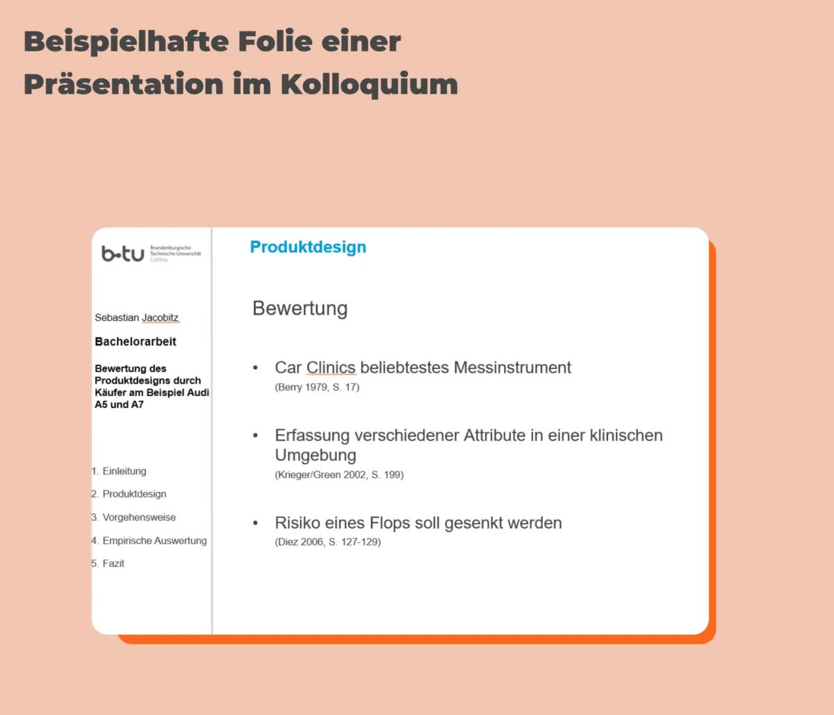 Folie im Kolloquium