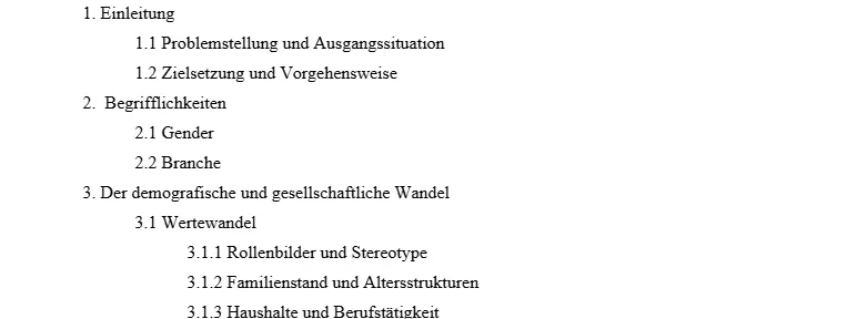 Inhaltsverzeichnis